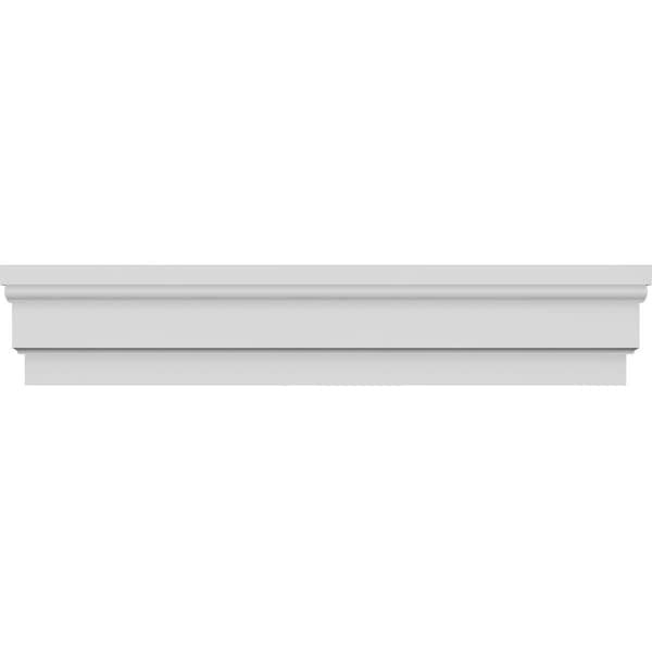 Ekena Millwork 100" Bottom Width x 104 5/8" Top Width x 12 7/8"H x 1 1/4"P Stannis Crosshead CRH13X100ST - main